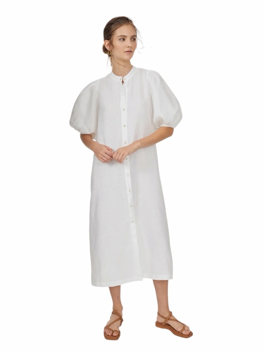 Lanthropy Bubble Linen Dress Size XL